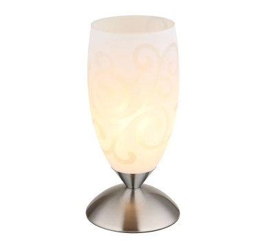 AURIGAtable lamp metal chromed, 1x E14