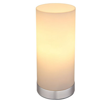CYLItable lamp metal nickel matt, 1x E14 LED