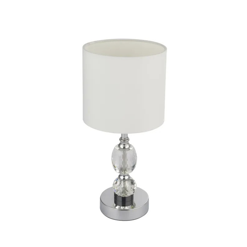 BRONNtable lamp metal chromed, 1x E14