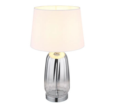 CLASSYtable lamp metal chromed, 1x E27
