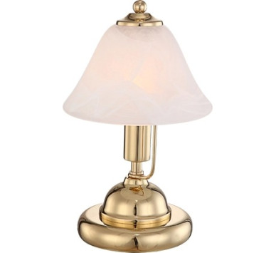ANTIQUE Itable lamp metal brass-coloured, 1x E14