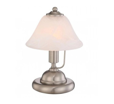 ANTIQUE Itable lamp metal nickel matt, 1x E14