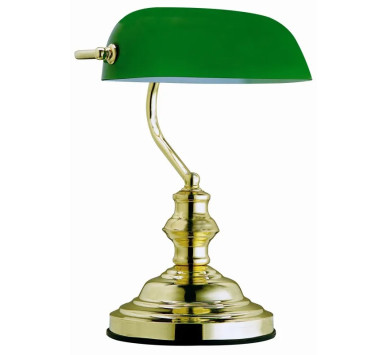 ANTIQUEtable lamp metal brass-coloured, 1x E14
