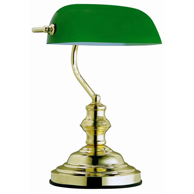 ANTIQUEtable lamp metal brass-coloured, 1x E14