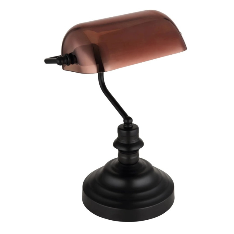 ANTIQUEtable lamp metal black matt, 1x E27
