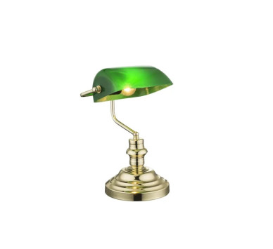 ANTIQUEtable lamp metal brass-coloured, 1x E27