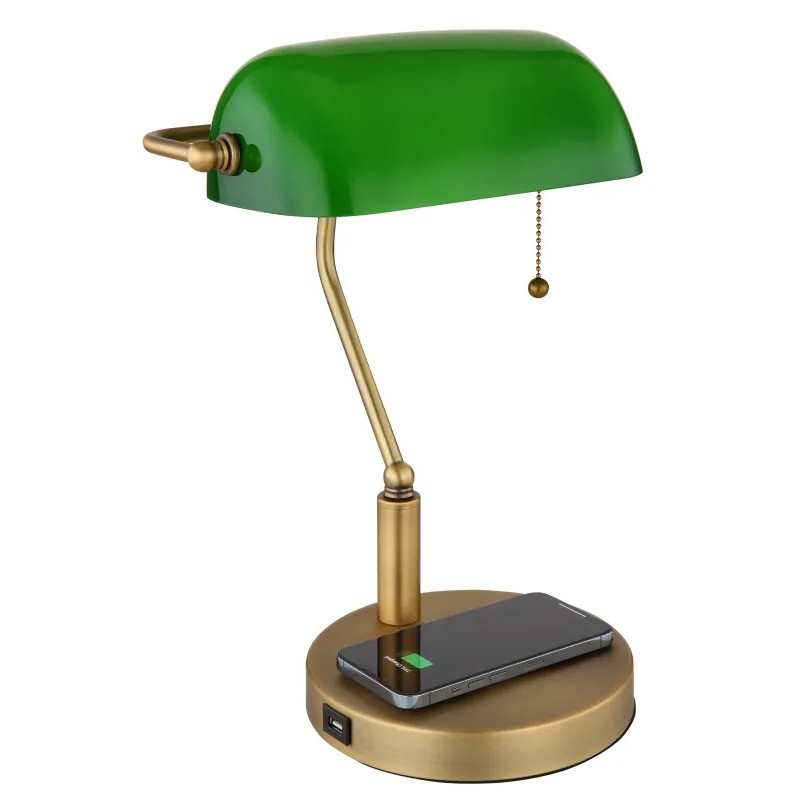 ANTIQUEtable lamp metal old brass, 1x E27