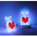BRONDARtable lamp plastic clear crystal effect, 200x LED