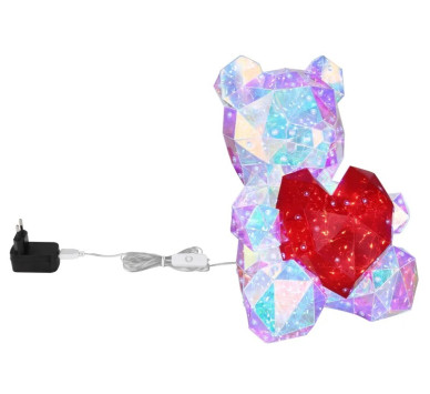 BRONDARtable lamp plastic clear crystal effect, 200x LED
