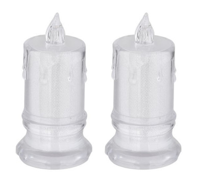 CANDLEtable lamp plastic clear, LED