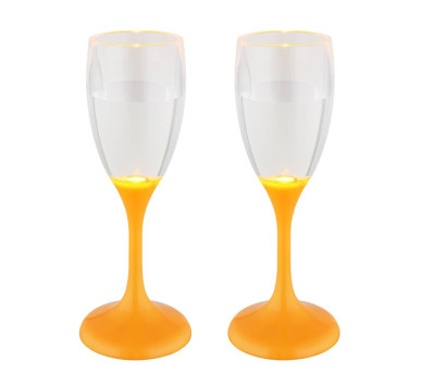 COENtable lamp plastic orange, LED