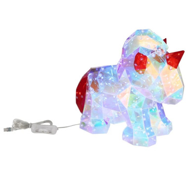 BRONDARtable lamp plastic clear crystal effect, LED