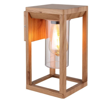 CANDELAOutdoor Light aluminium die-cast wood look matt, 1x E27 LED