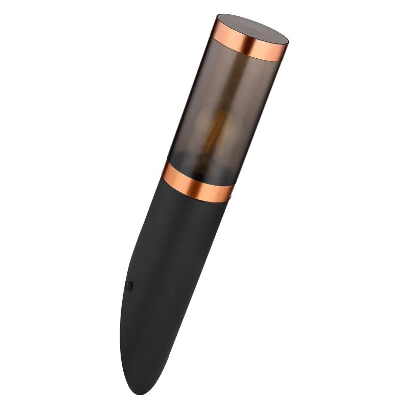 BOSTONOutdoor Light stainless steel black, 1x E27