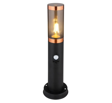 BOSTONOutdoor Light stainless steel black, 1x E27