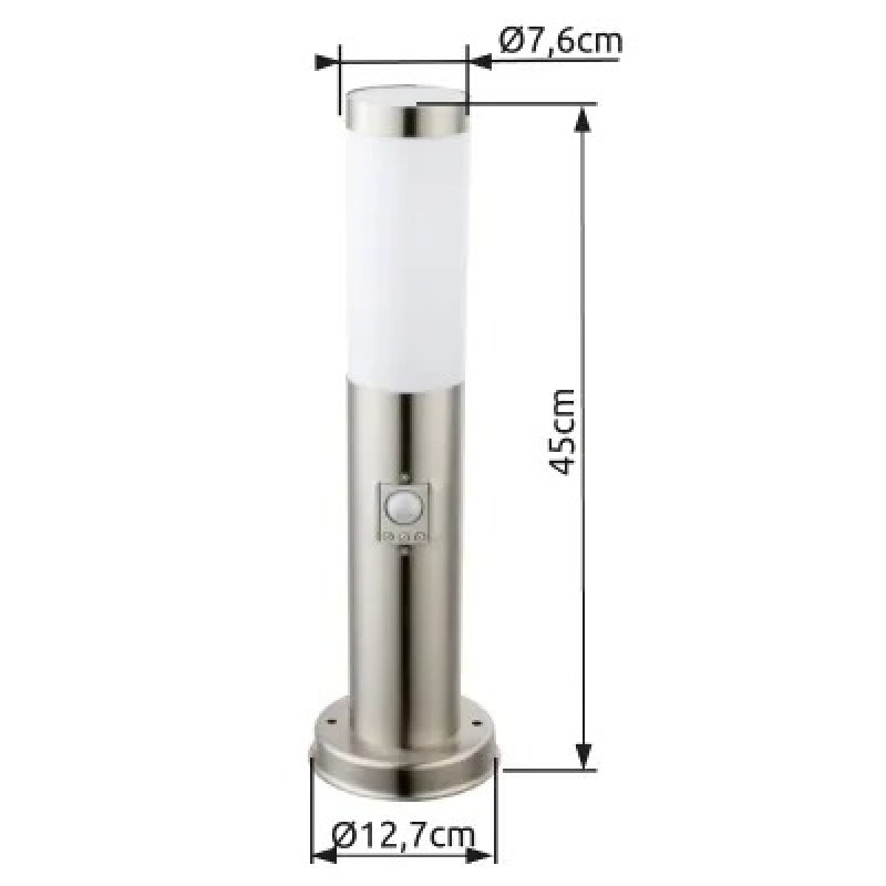 BOSTONOutdoor Light stainless steel, 1x E27