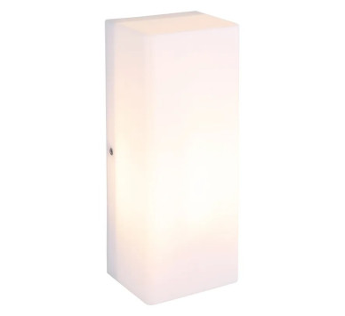 AU?ENLEUCHTE KUNSTSTOFF WEI?, 1XE27 LED Outdoor Light plastic white matt, 1x E27 LED