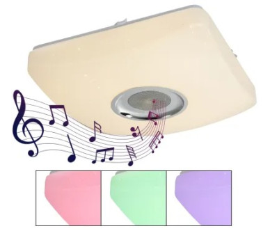 AYLEENceiling light plastic white, RGBW LED