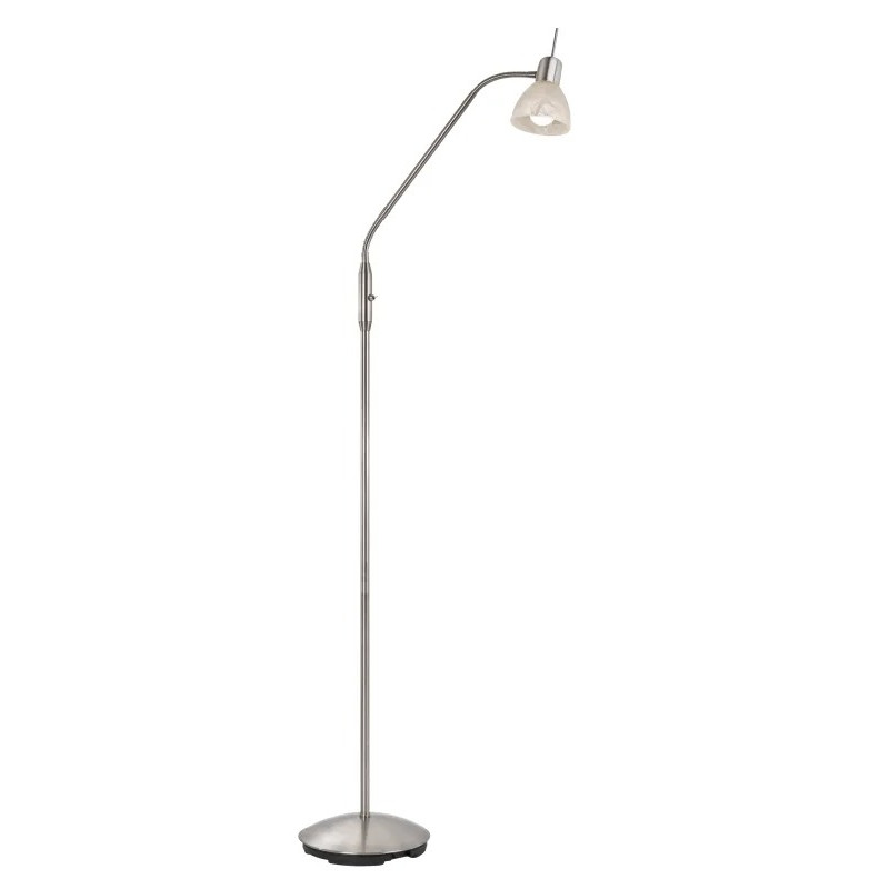 DAYTONAFloor lamp metal nickel matt, 1x E14 LED