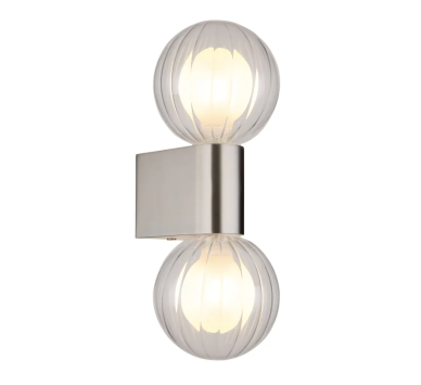 ANDERwall light aluminium die-cast matt, 2x G9 LED