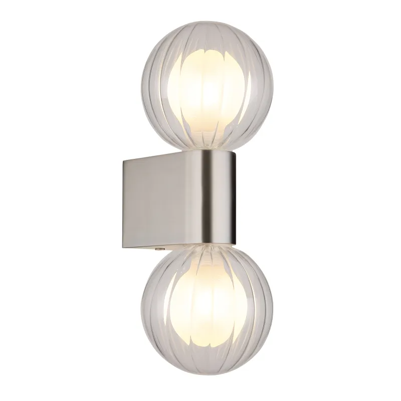 ANDERwall light aluminium die-cast matt, 2x G9 LED