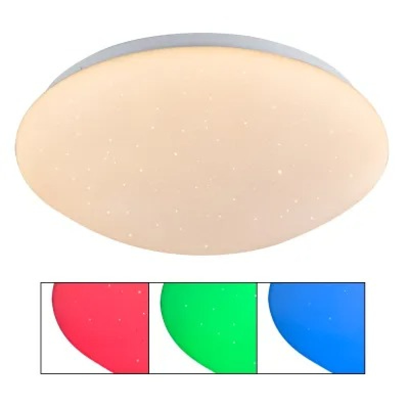ATREJU Iceiling light metal white, RGBW LED