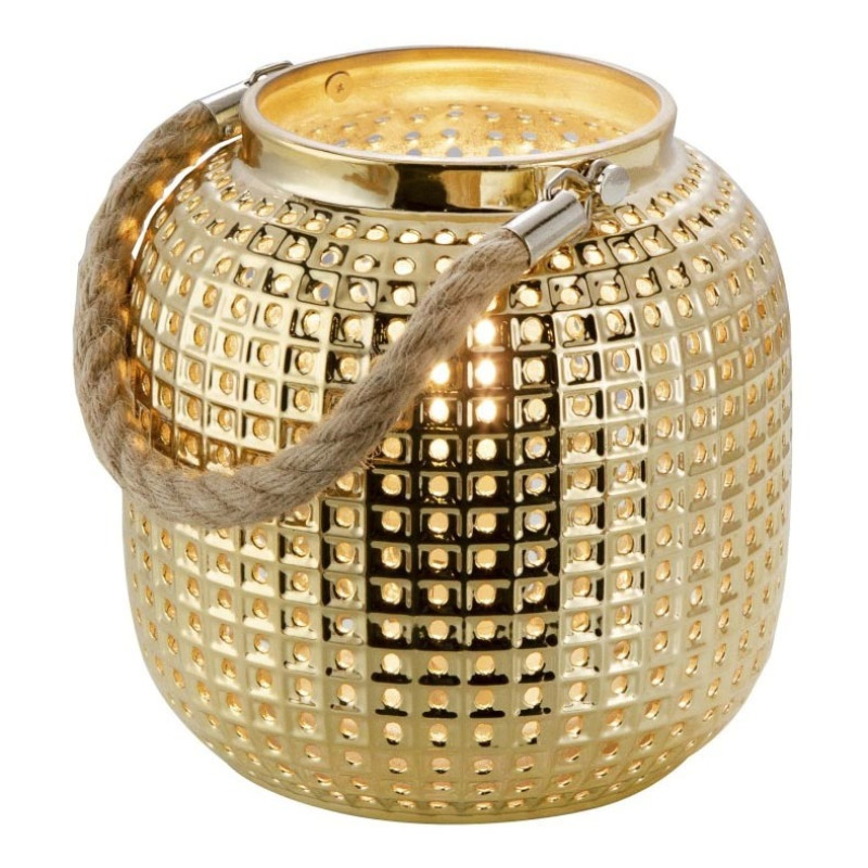 BOLAtable lamp porcelain gold colors glossy, 1x E14
