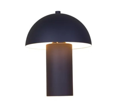 BERTtable lamp metal black matt, 1x E14