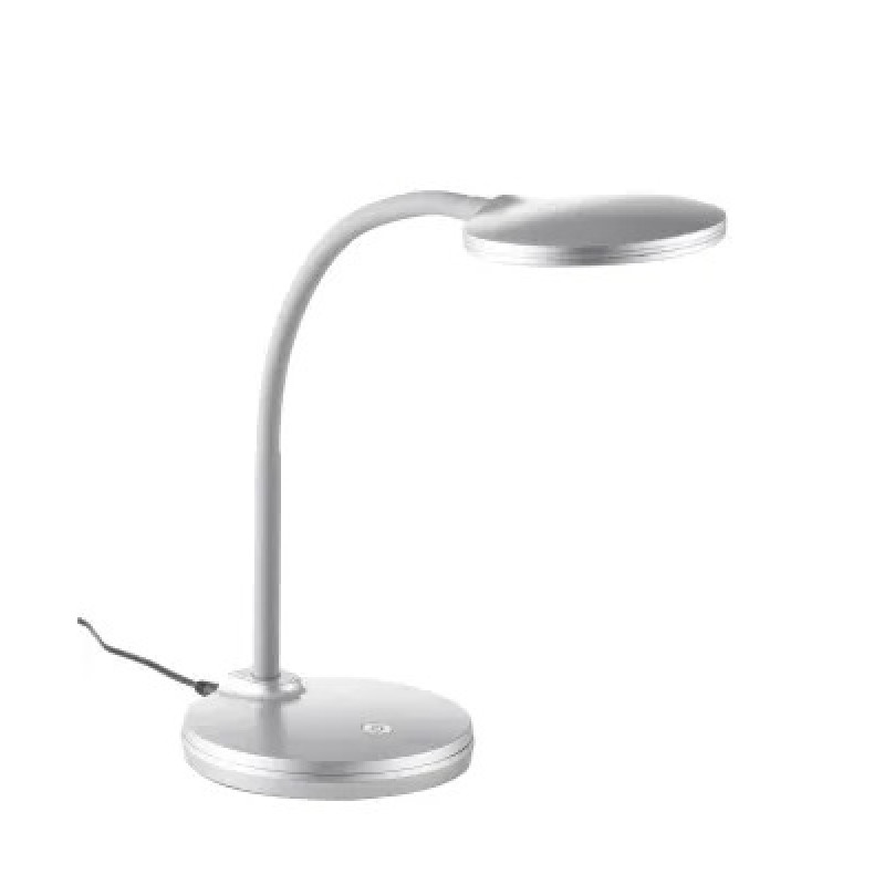 CARMENtable lamp plastic silver colored, LED