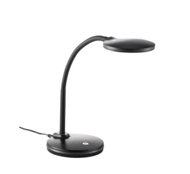 CARMENtable lamp plastic black, LED