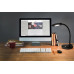 CARMENtable lamp plastic black, LED