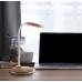 CARMENtable lamp plastic wood look, LED