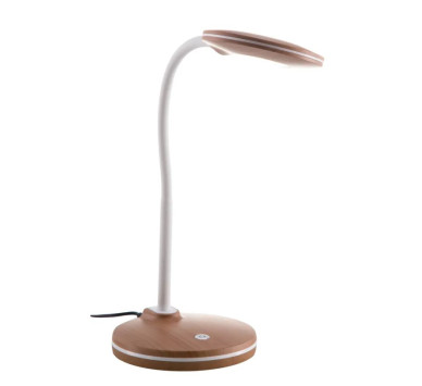 CARMENtable lamp plastic wood look, LED