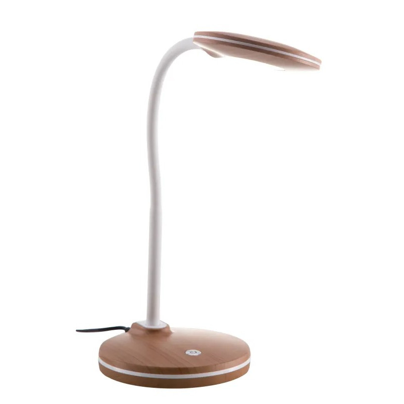 CARMENtable lamp plastic wood look, LED