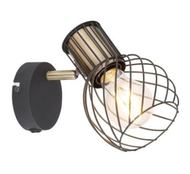 ARGUSTOspotlights metal black matt, 1x E27