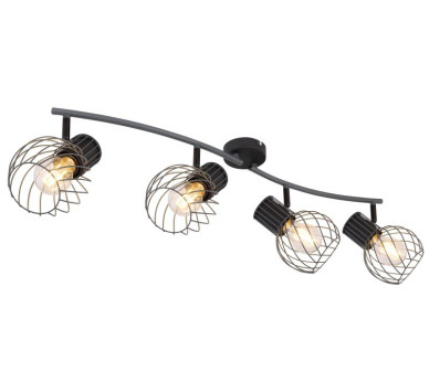 BEVERONEspotlights metal graphite, 4x E27