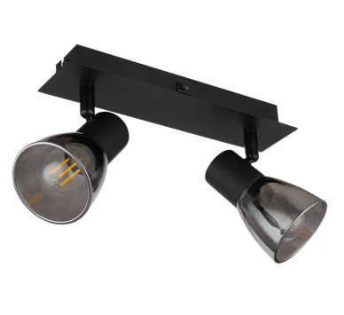 CLAUDEspotlights metal black matt, 2x E14