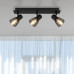 CLAUDEspotlights metal black matt, 3x E14