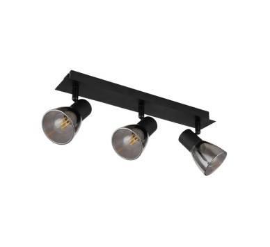 CLAUDEspotlights metal black matt, 3x E14