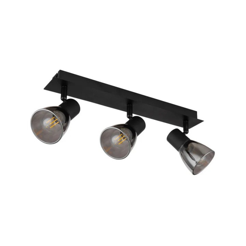 CLAUDEspotlights metal black matt, 3x E14
