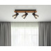 CLAUDEspotlights wood dark brown, 3x E14