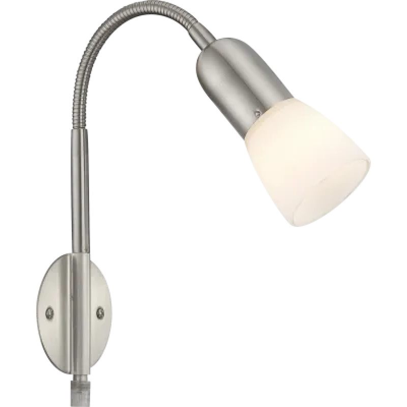 CATHYwall light metal nickel matt, 1x E14