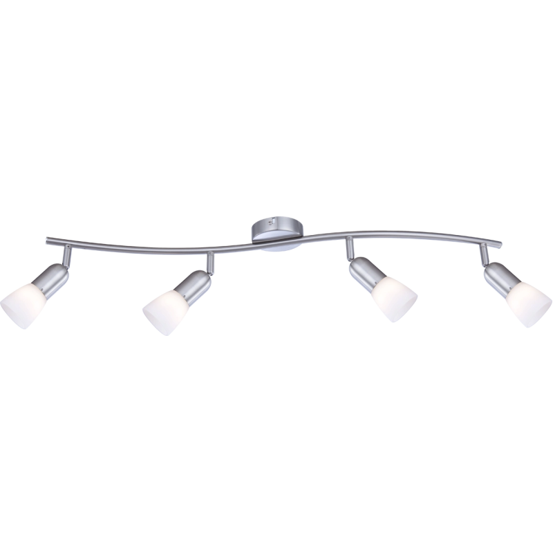 CATHYspotlights metal nickel matt, 4x E14