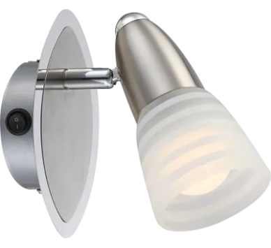 CALEBLED spotlights metal chromed, 1x E14 LED