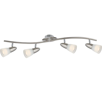 CALEBLED spotlights metal chromed, 4x E14 LED
