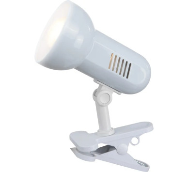BASICclamp light metal white, 1x E27 R63