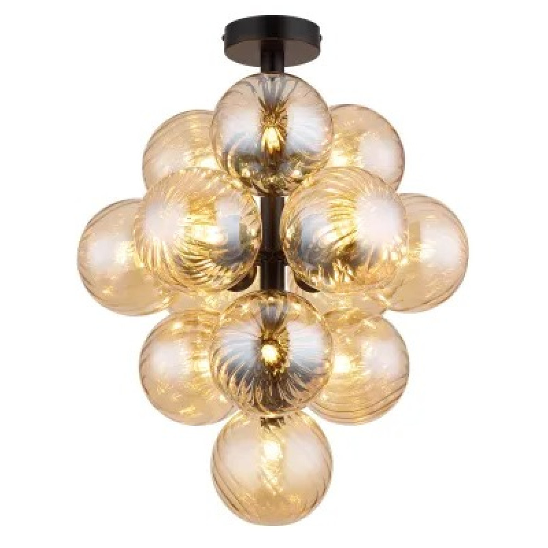 CONORceiling light metal black matt, 13x G9 LED