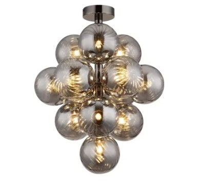 CONORceiling light metal gunmetal, 13x G9 LED