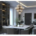 CONORpendant lamp metal gunmetal, 13x G9 LED