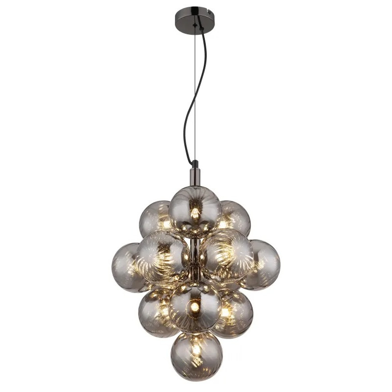 CONORpendant lamp metal gunmetal, 13x G9 LED
